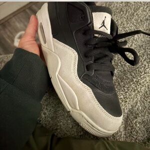 Jordan Black and White Athletic Shoes